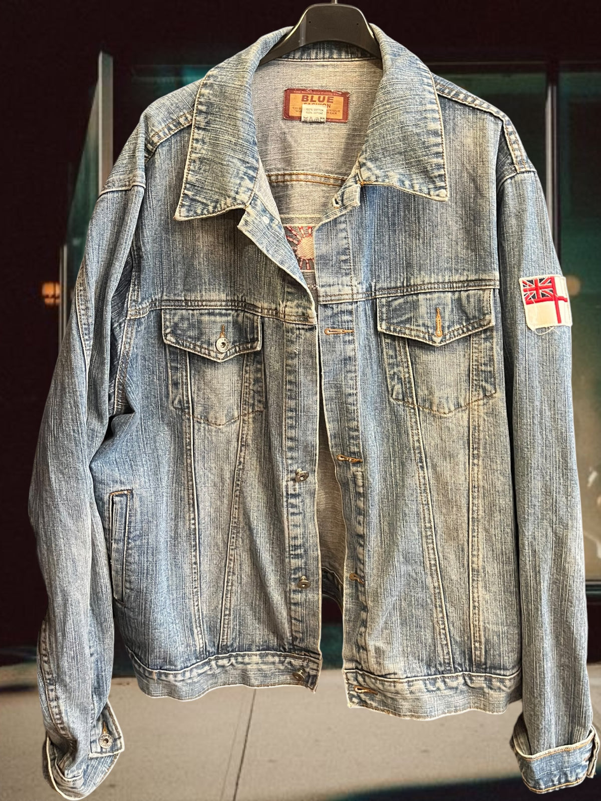 Denim jacket in light wash