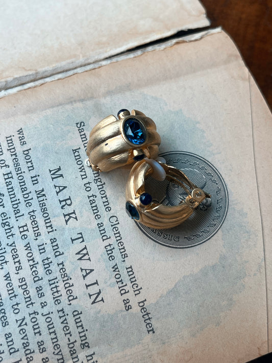 Vintage clip on earrings