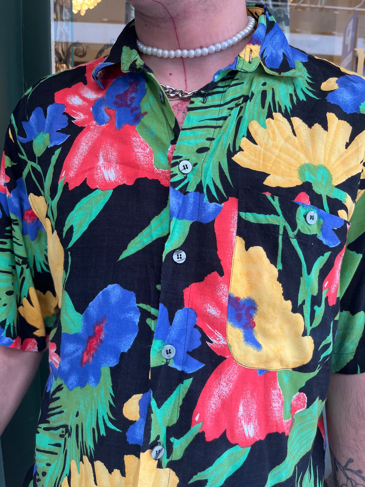 Floral shirt XL
