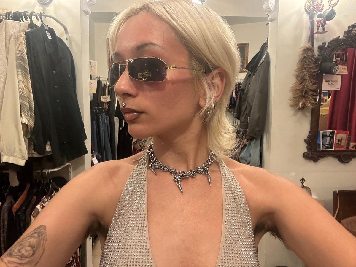 Vintage Golden Rim Sunglasses