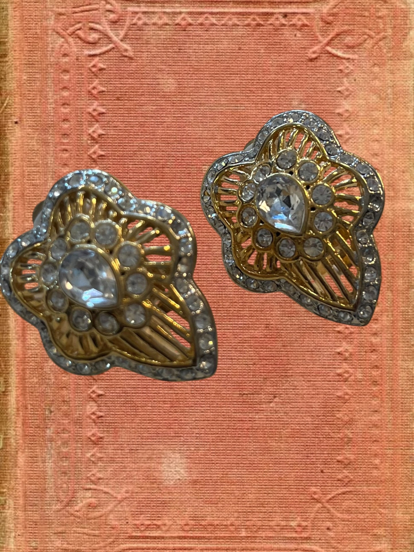 Vintage clip on earrings