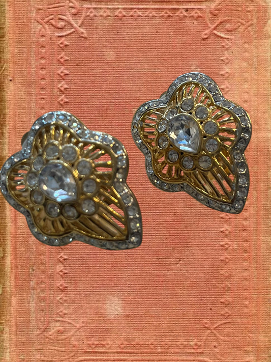 Vintage clip on earrings