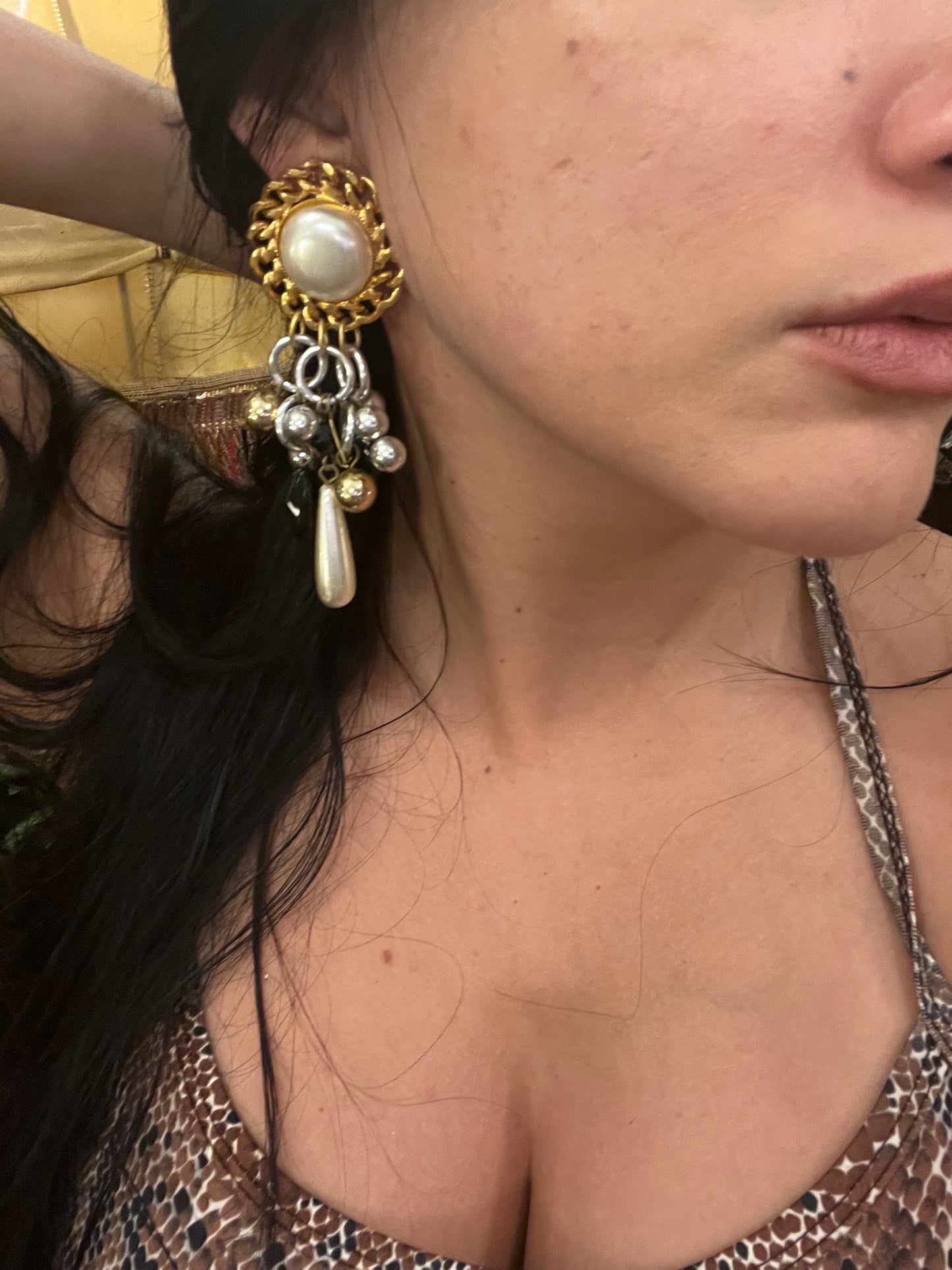 Vintage clip on earrings