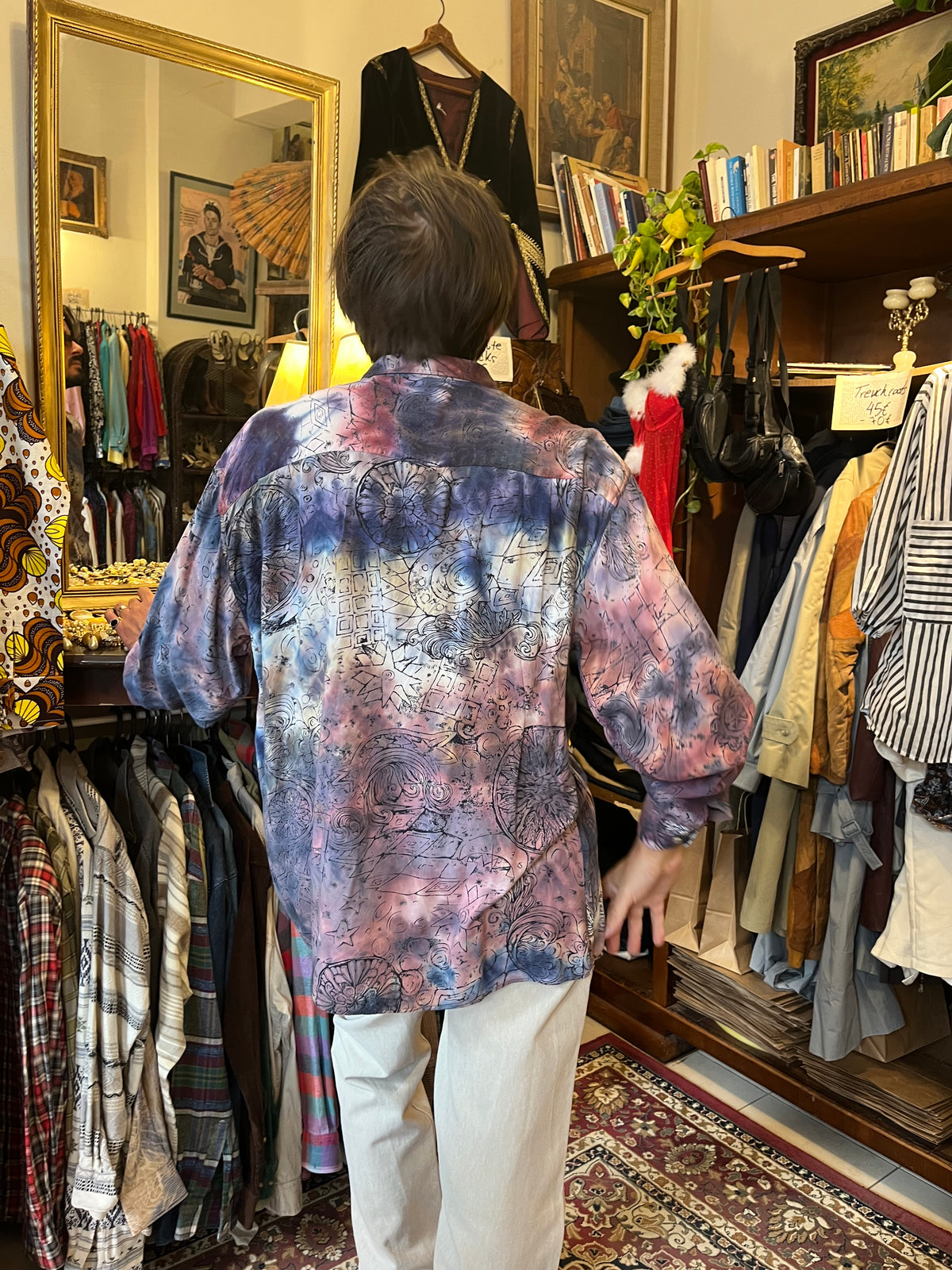 Funky 80s button up shirt