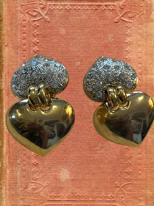 Vintage clip on earrings