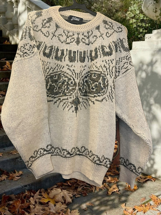 Vintage patterned jumper