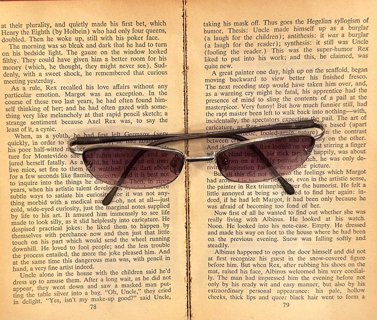 Vintage Rimless Purple Sunglasses