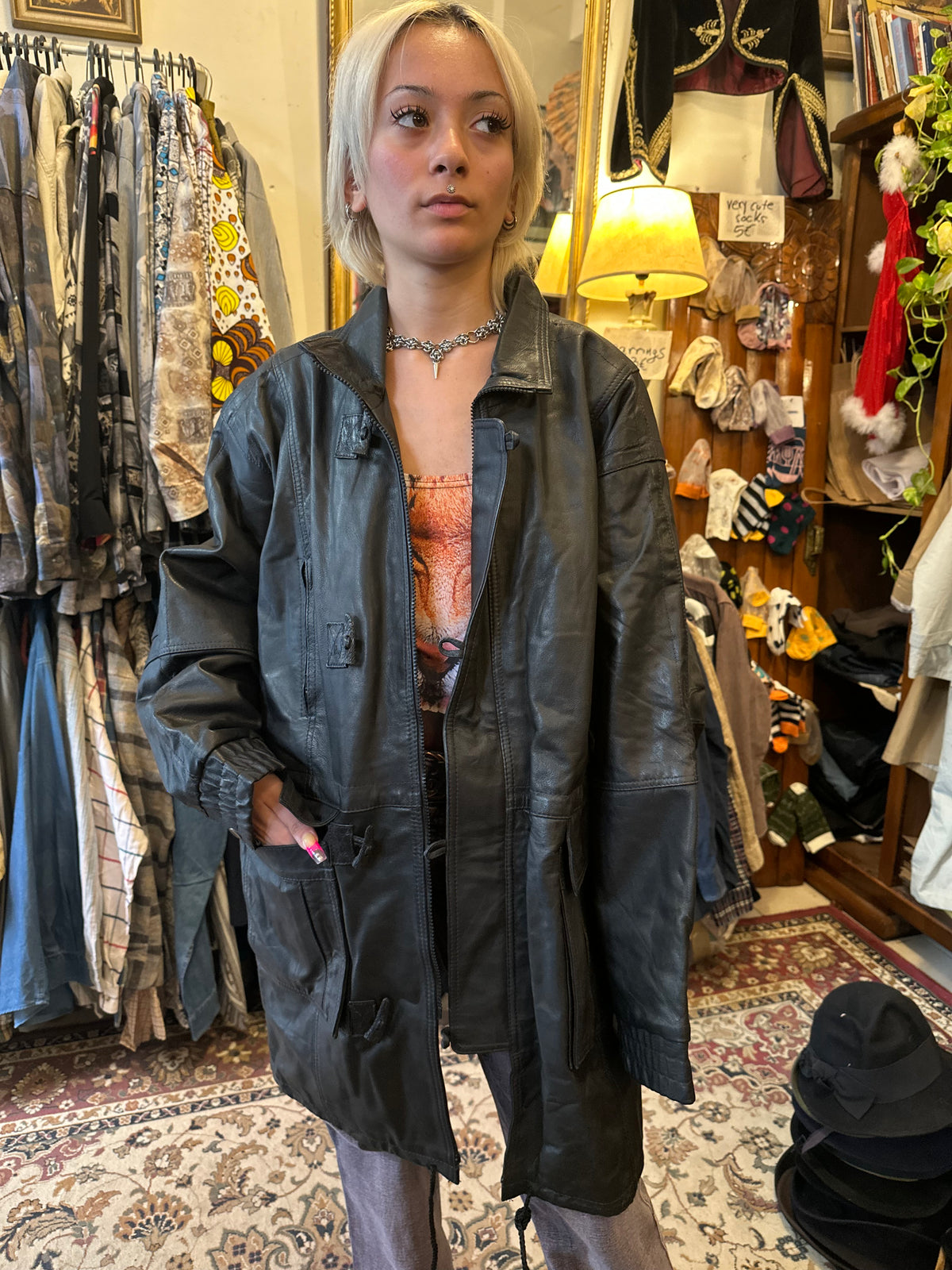 Brown Vintage Leather Jacket