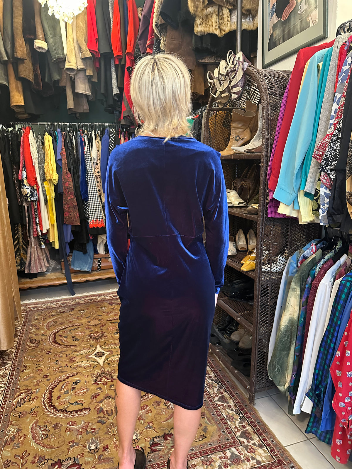 Velvet Midi Dress