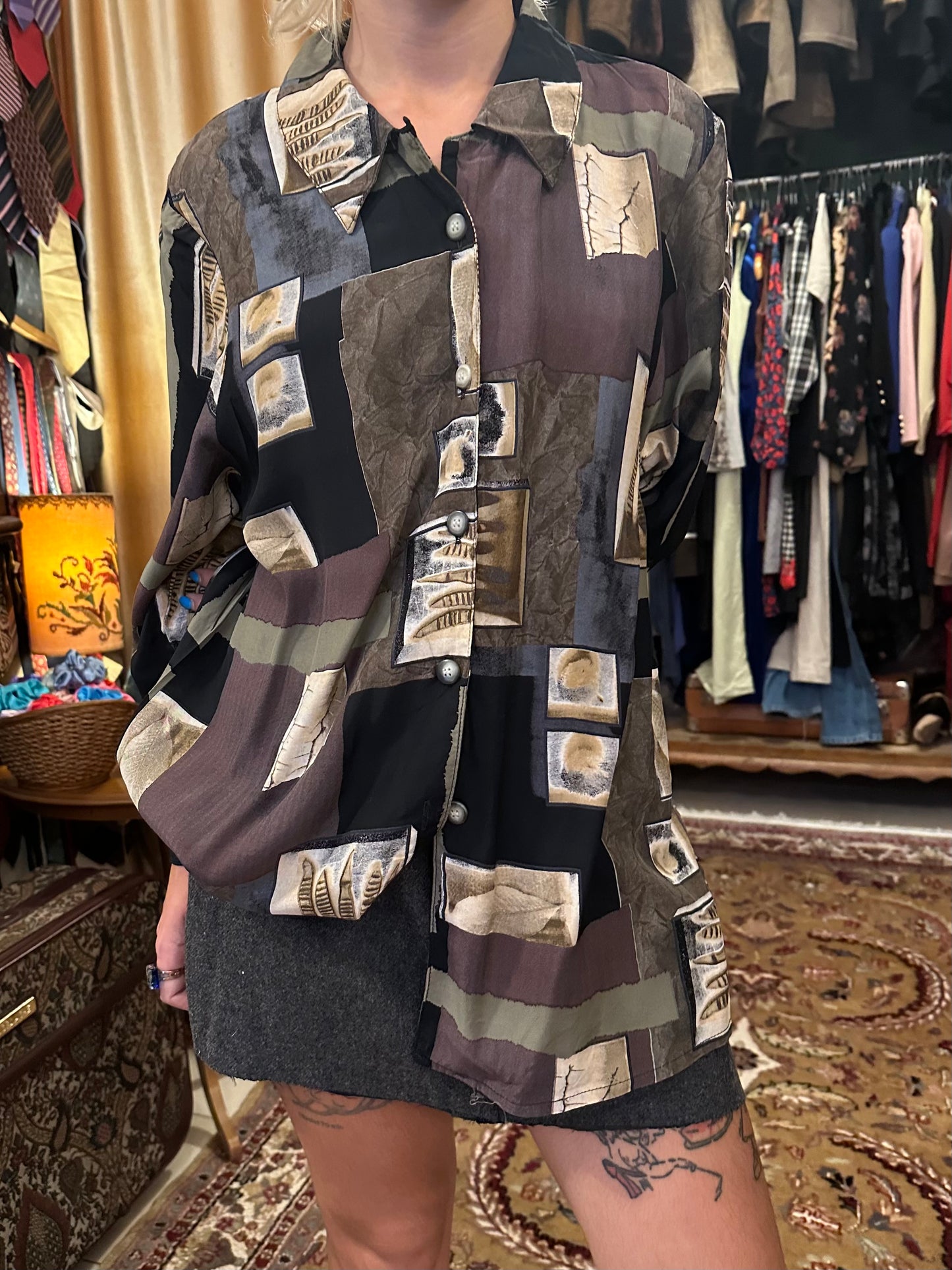Vintage Patterned Shirt