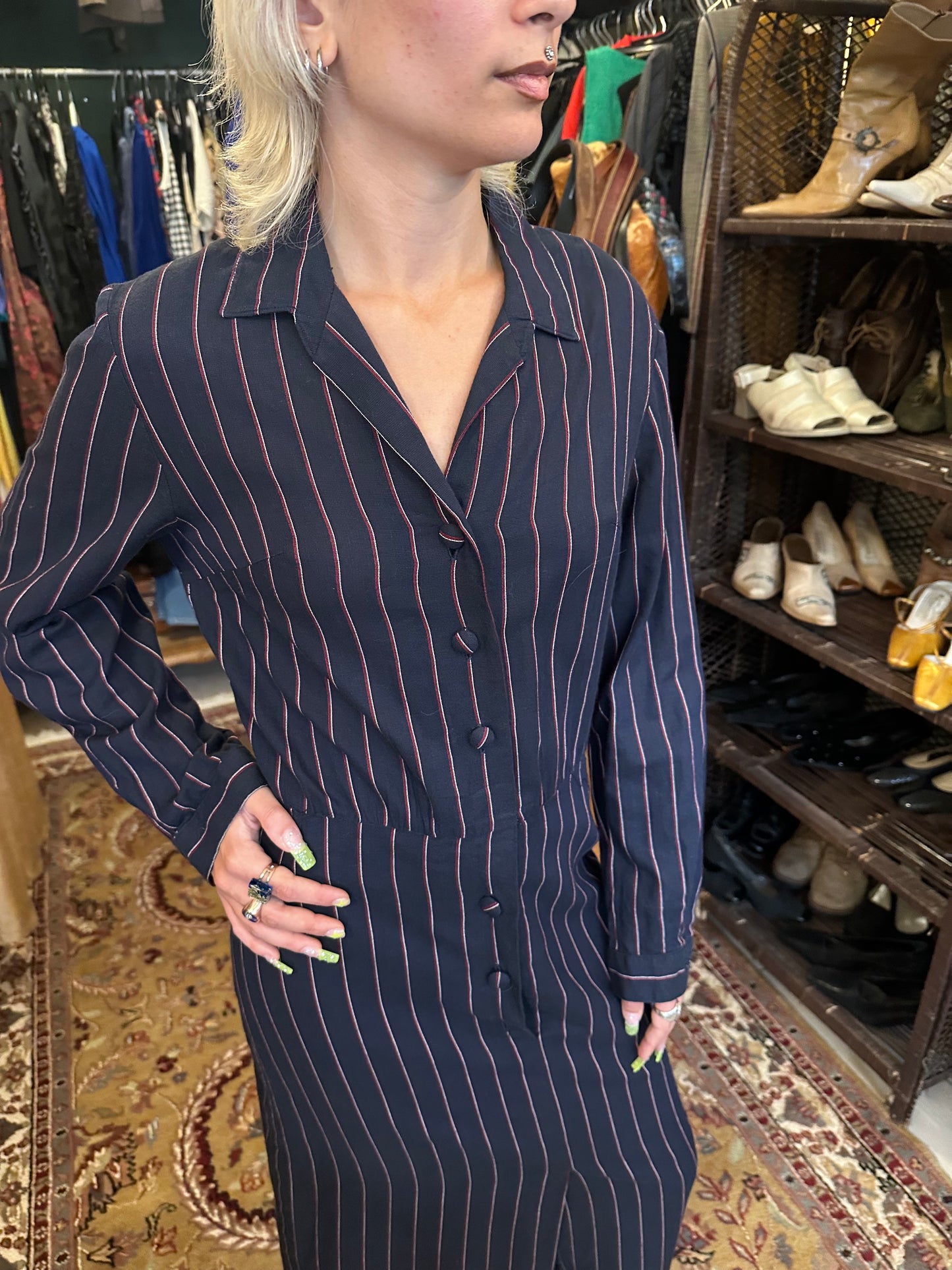 Vintage Striped Navy