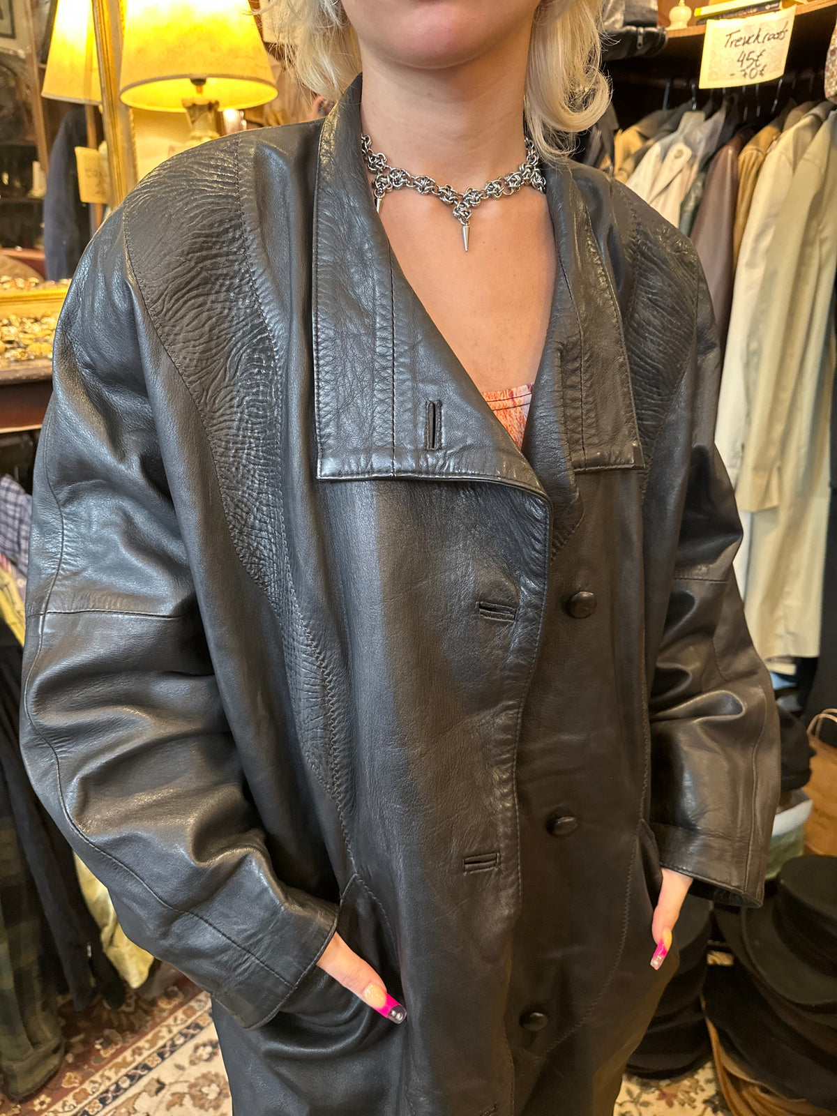 Vintage Black Leather Jacket