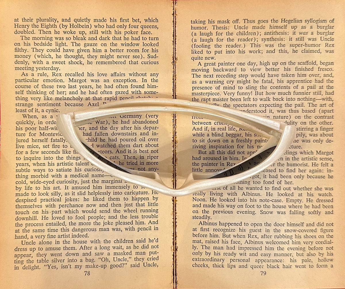 White Italian Vintage Sunglasses