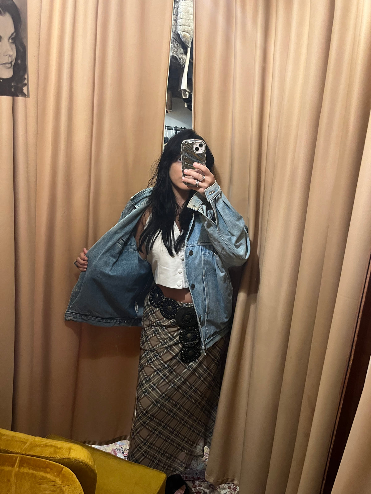 Oversized Light Wash Denim Jacket