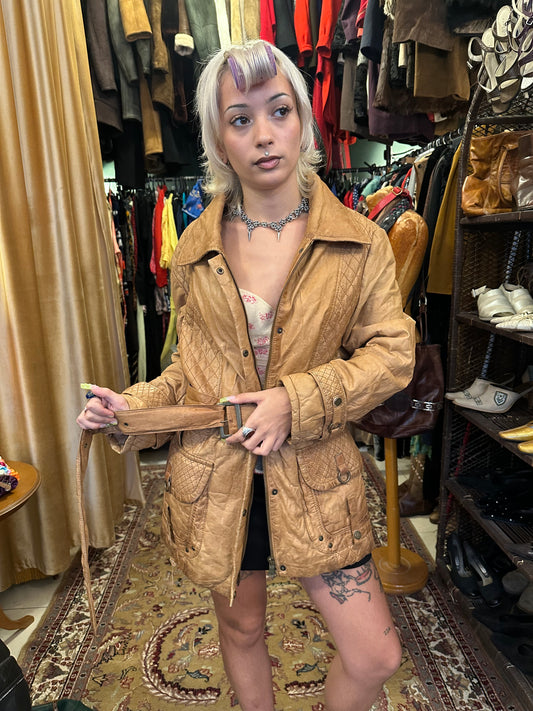 Camel Vintage Leather Jacket