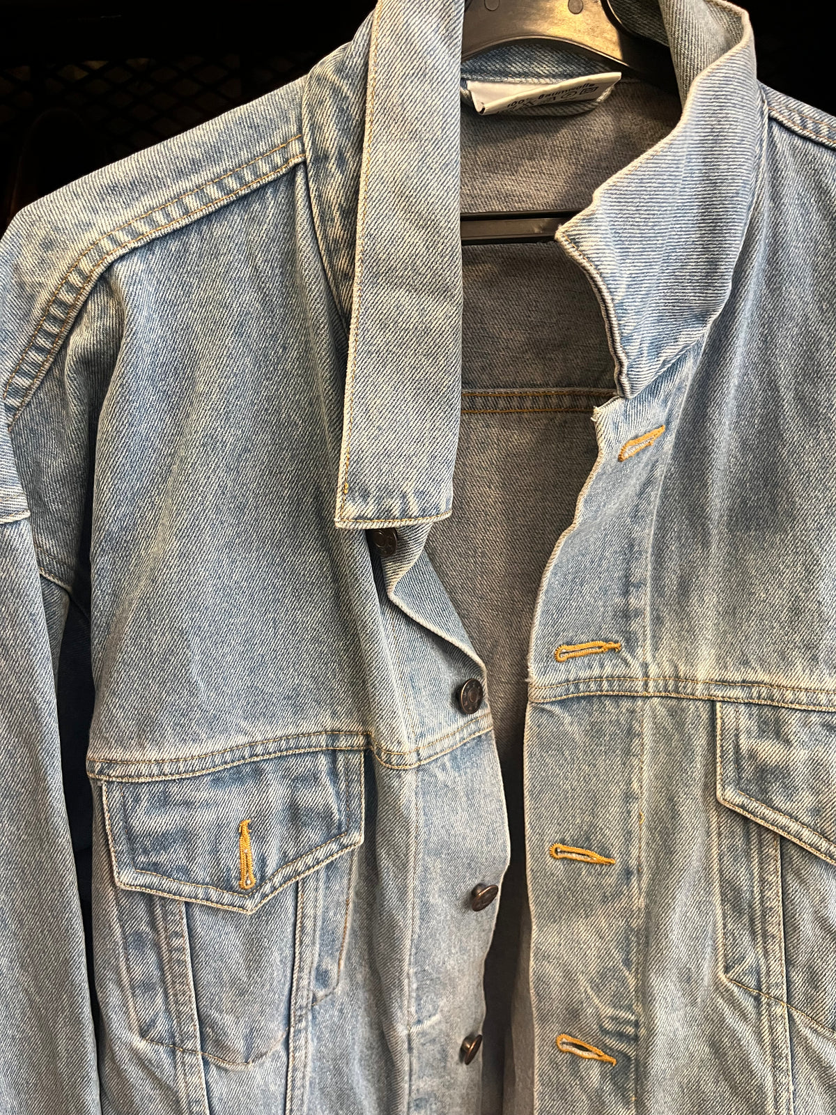 90s denim jacket in light wash