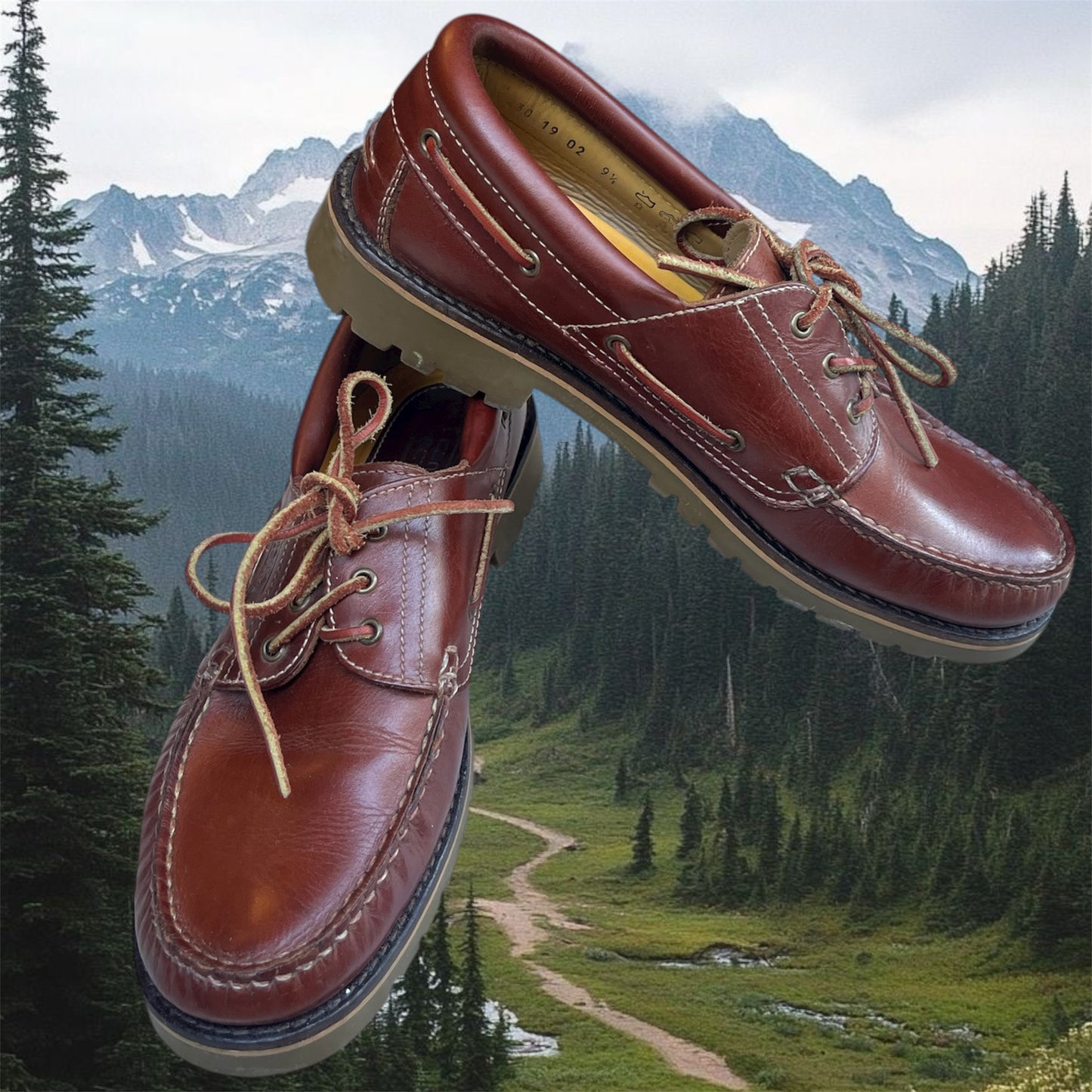 Vintage leather boat shoes in good condition.Size 43