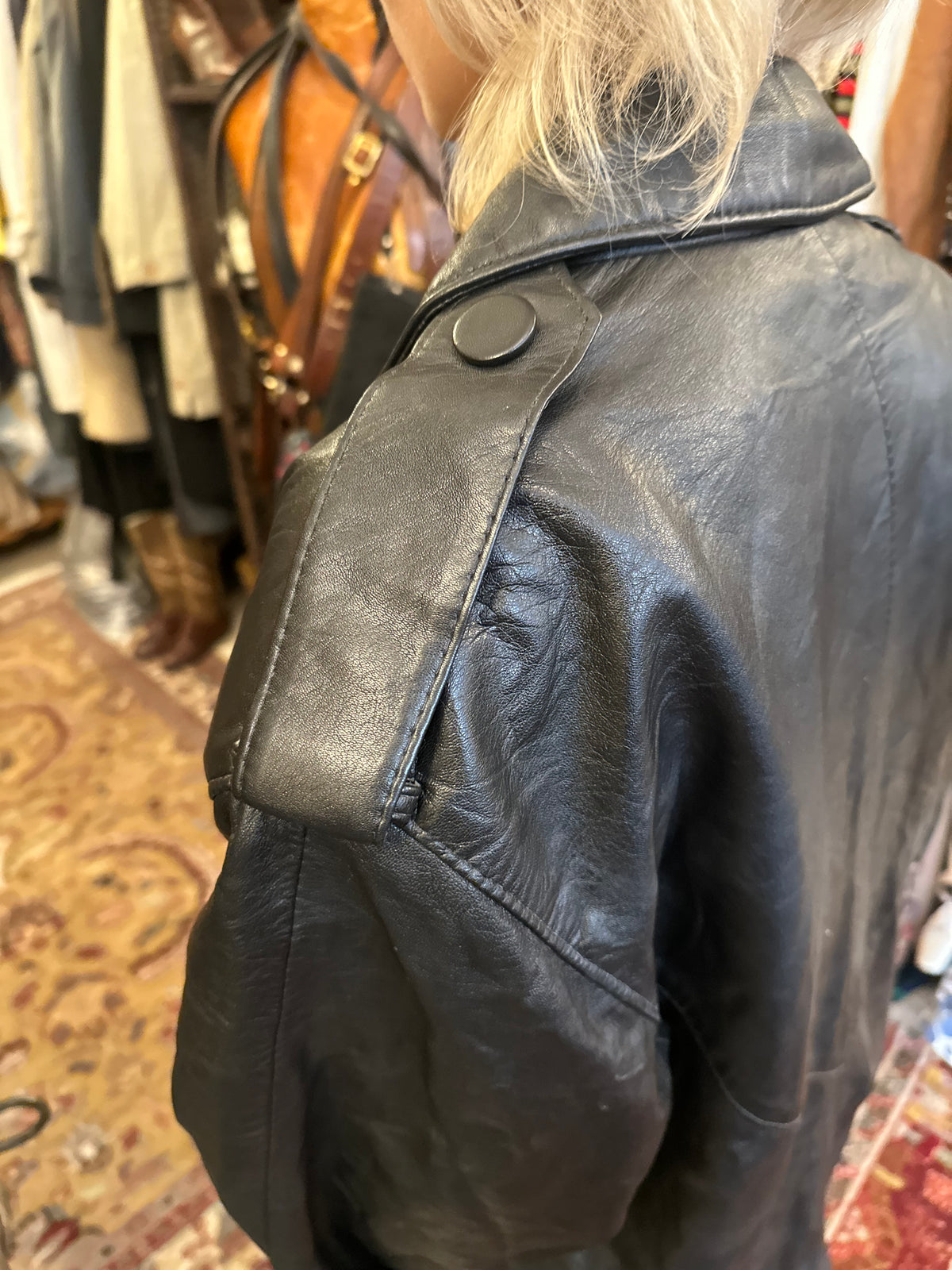 Vintage Black Leather Jacket