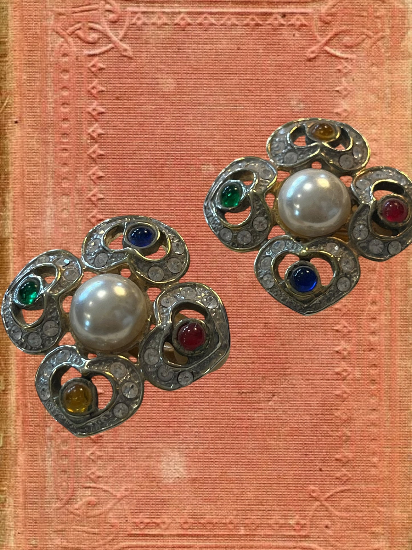 Vintage clip on earrings