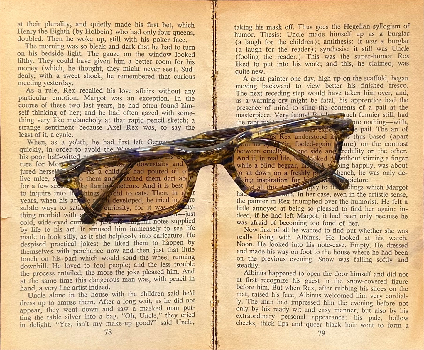 Vintage Patterned Square Sunglasses