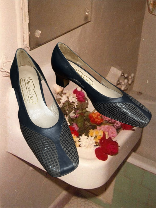 Vintage leather heels