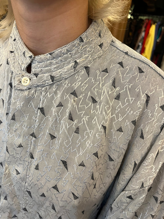 Vintage button up patterned shirt