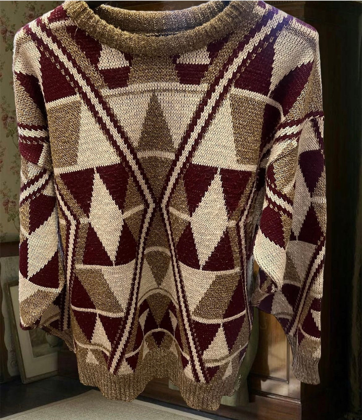 90s vintage patterned Jumper