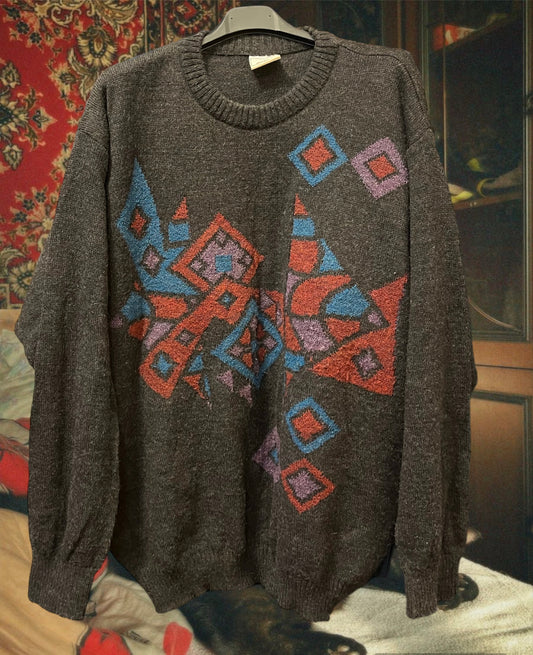 Vintage patterned jumper