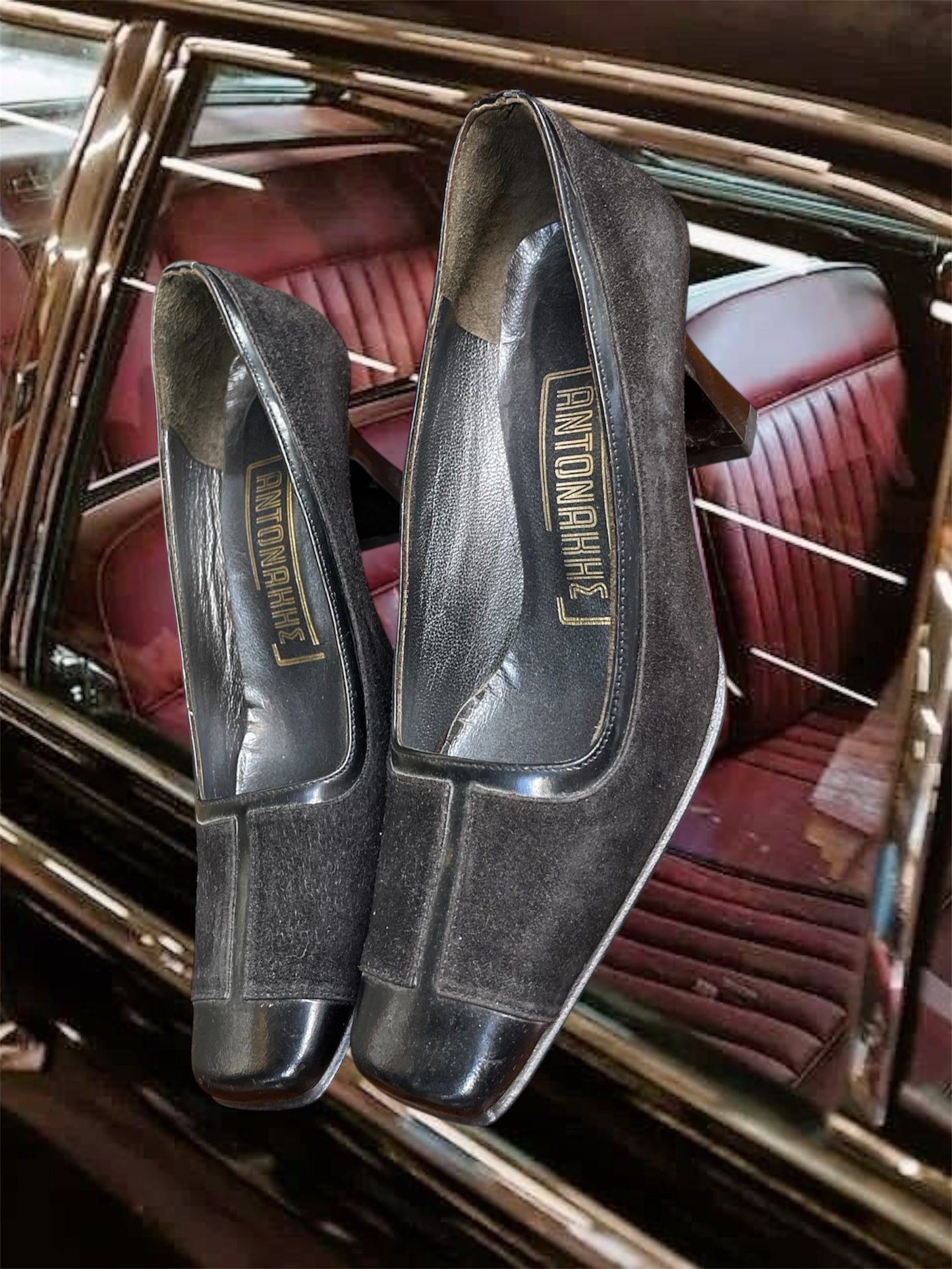 Vintage suede heels