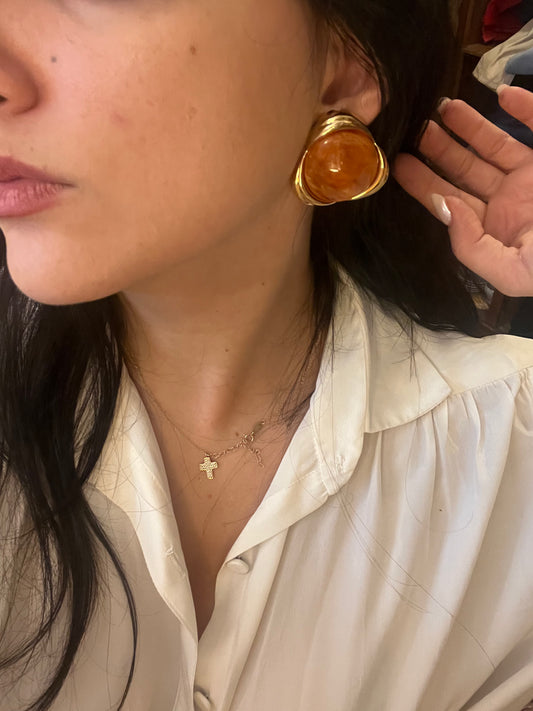 90s clip on earrings