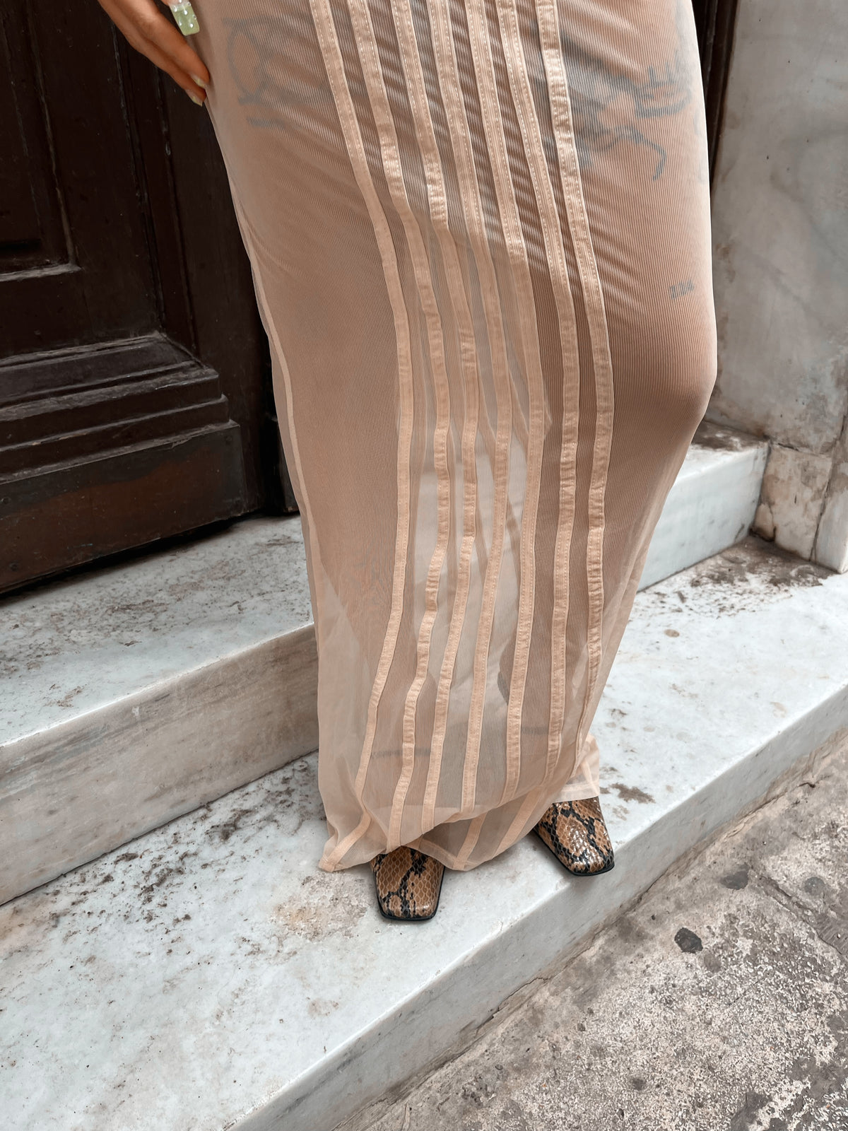 Iconic see through corset dress