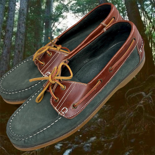 Leather boat shoes size 45