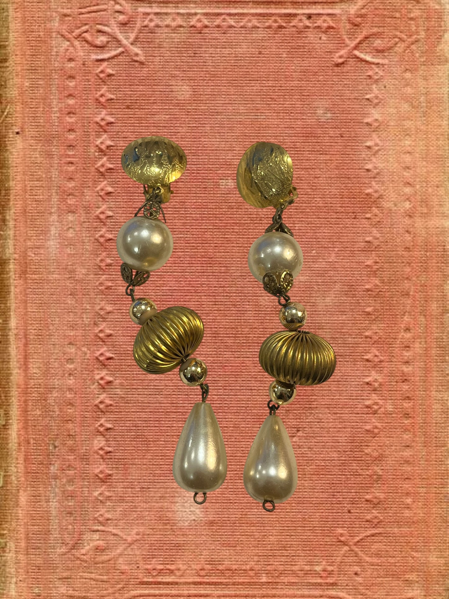 Vintage clip on earrings