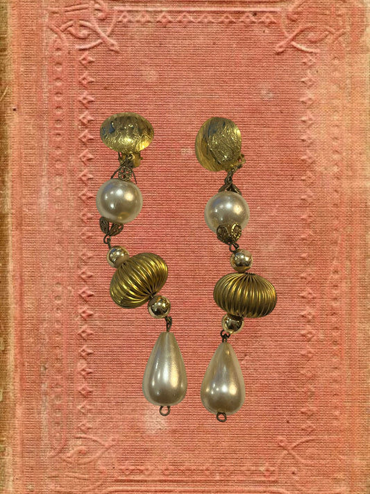 Vintage clip on earrings
