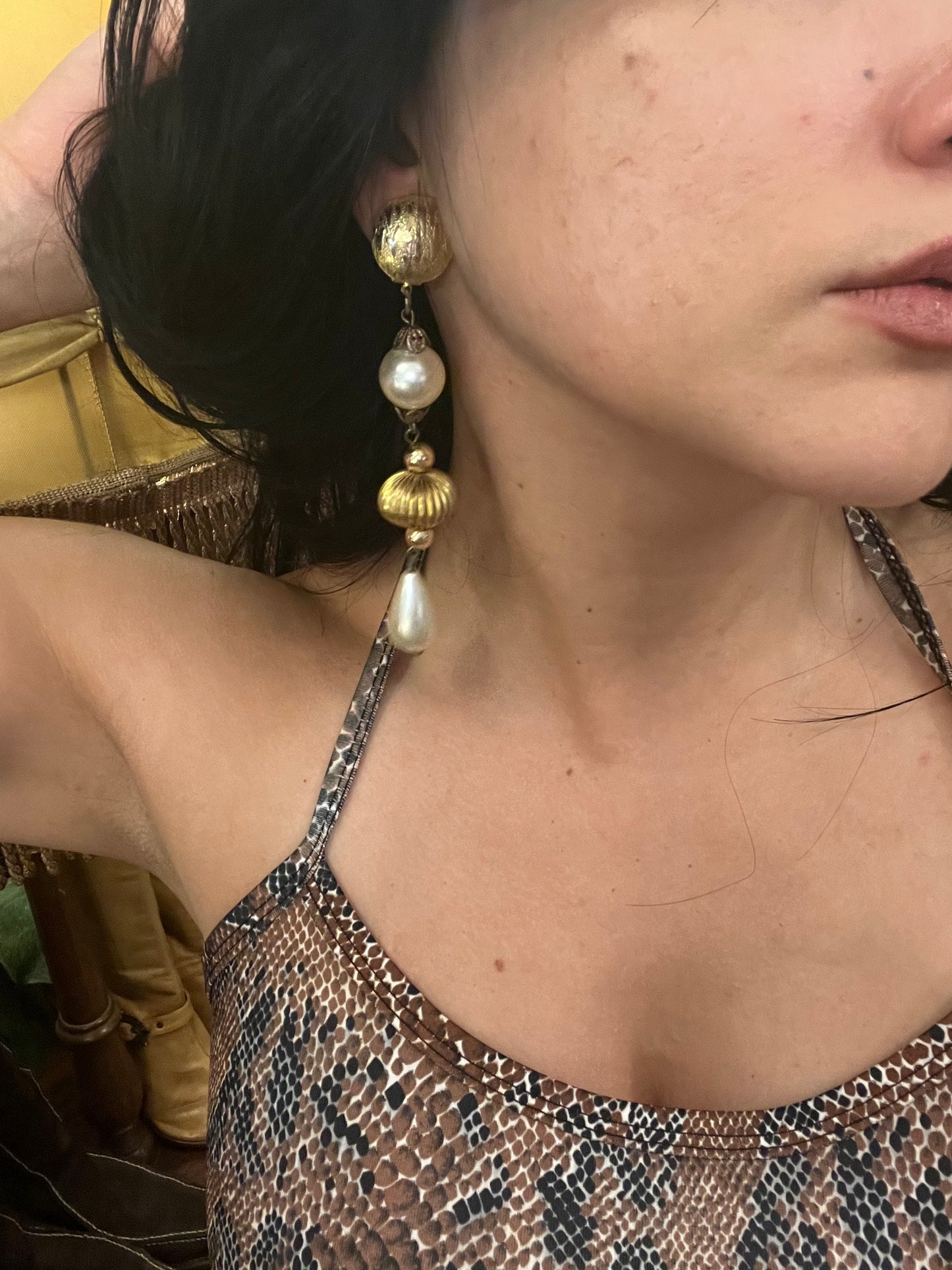 Vintage clip on earrings