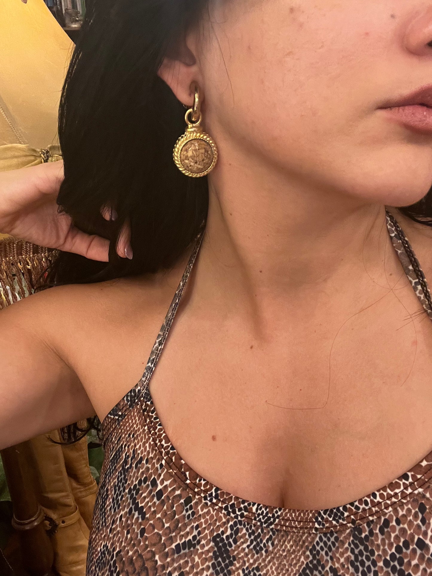 Vintage clip on earrings