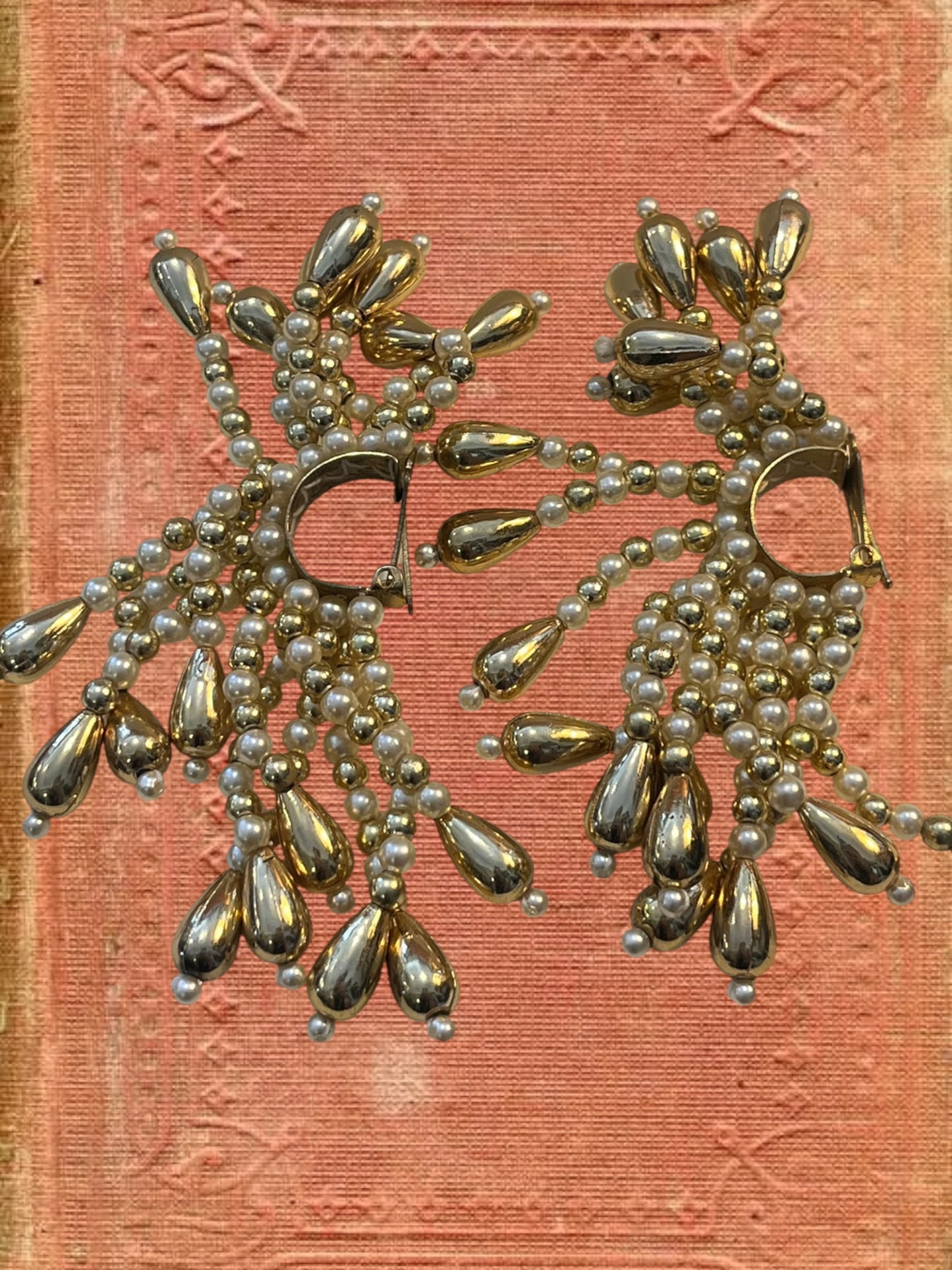 Vintage clip on earrings