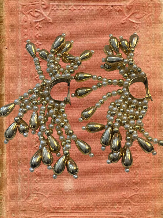 Vintage clip on earrings