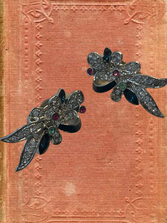 Vintage clip on earrings