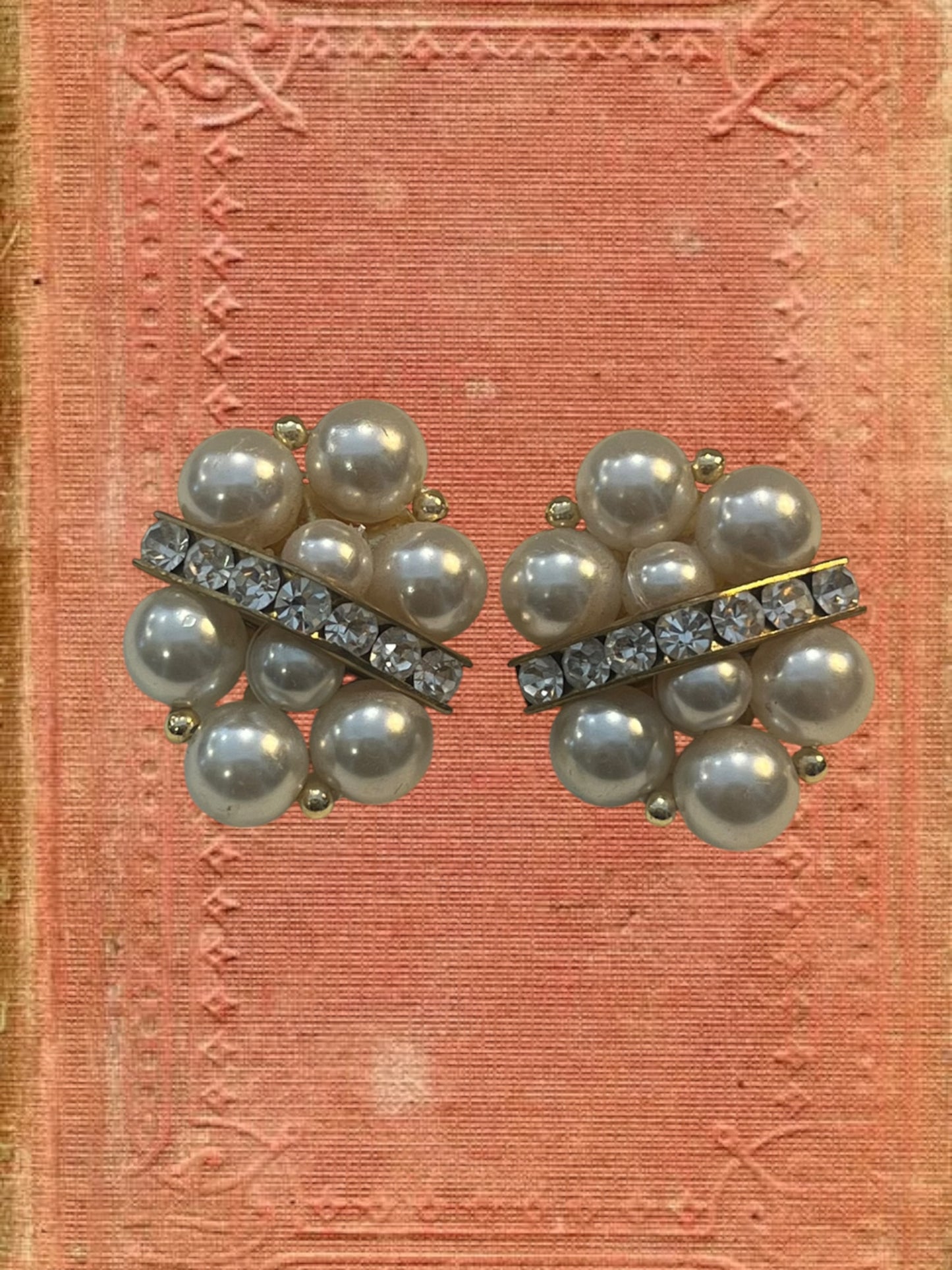 Vintage clip on earrings