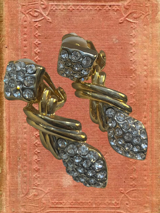 Vintage clip on earrings