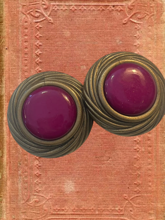 Vintage clip on earrings