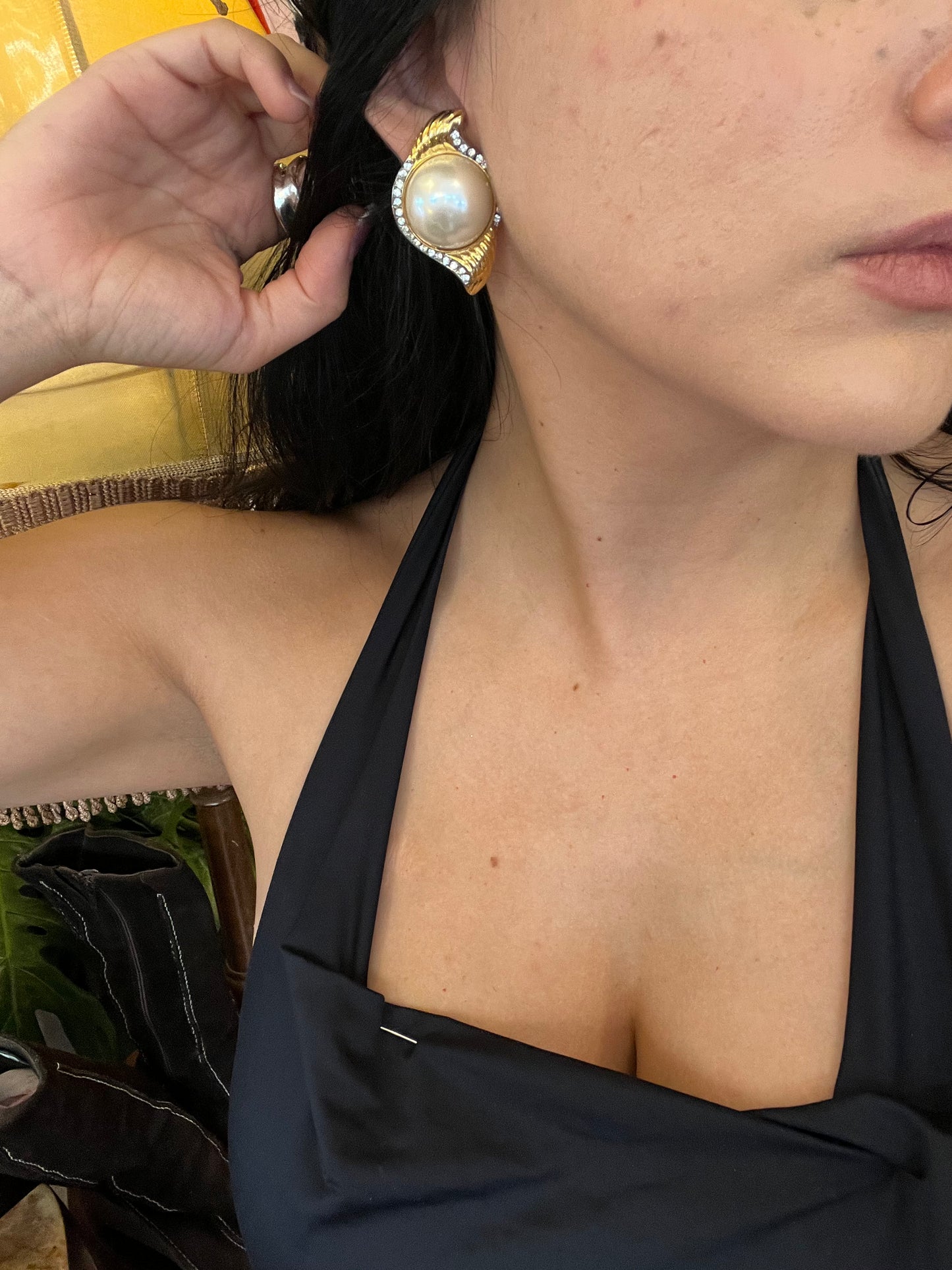 Vintage clip on earrings