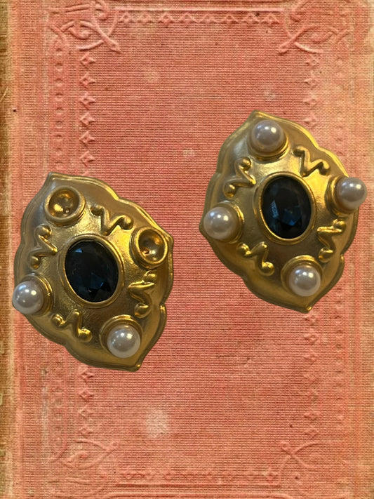 Vintage clip on earrings