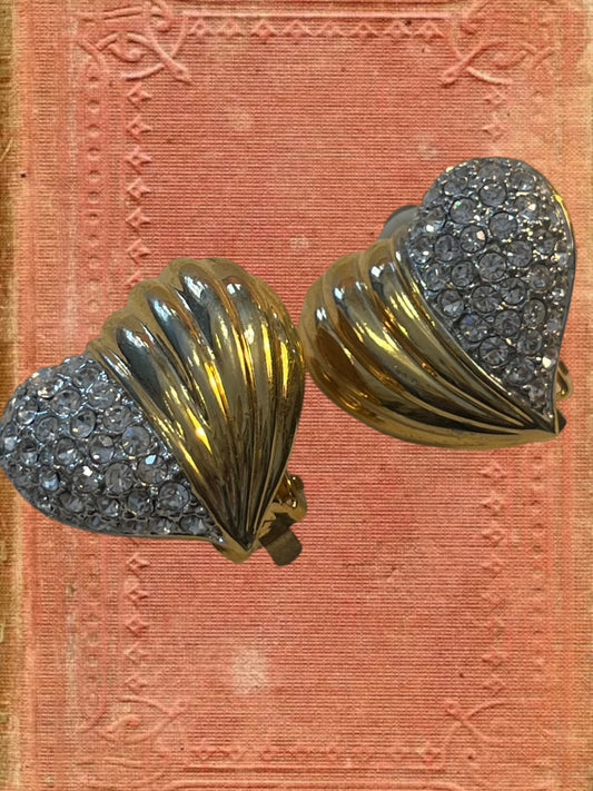 Vintage clip on earrings
