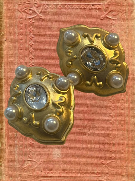 Vintage clip on earrings