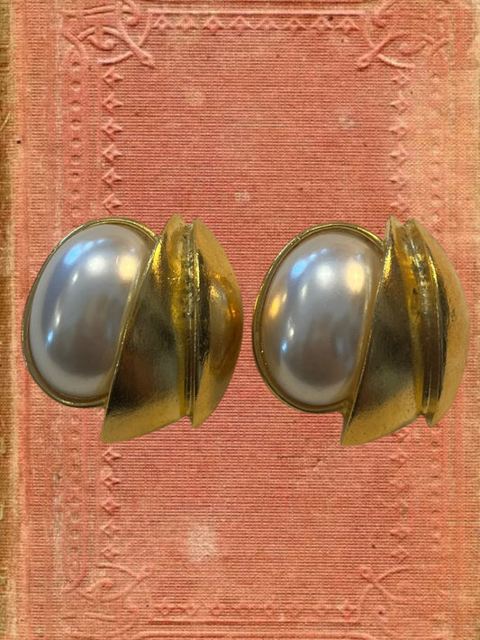 Vintage clip on earrings