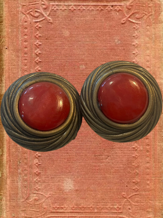 Vintage clip on earrings