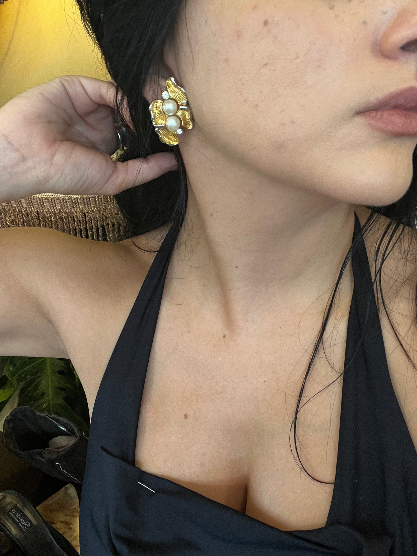 Vintage clip on earrings