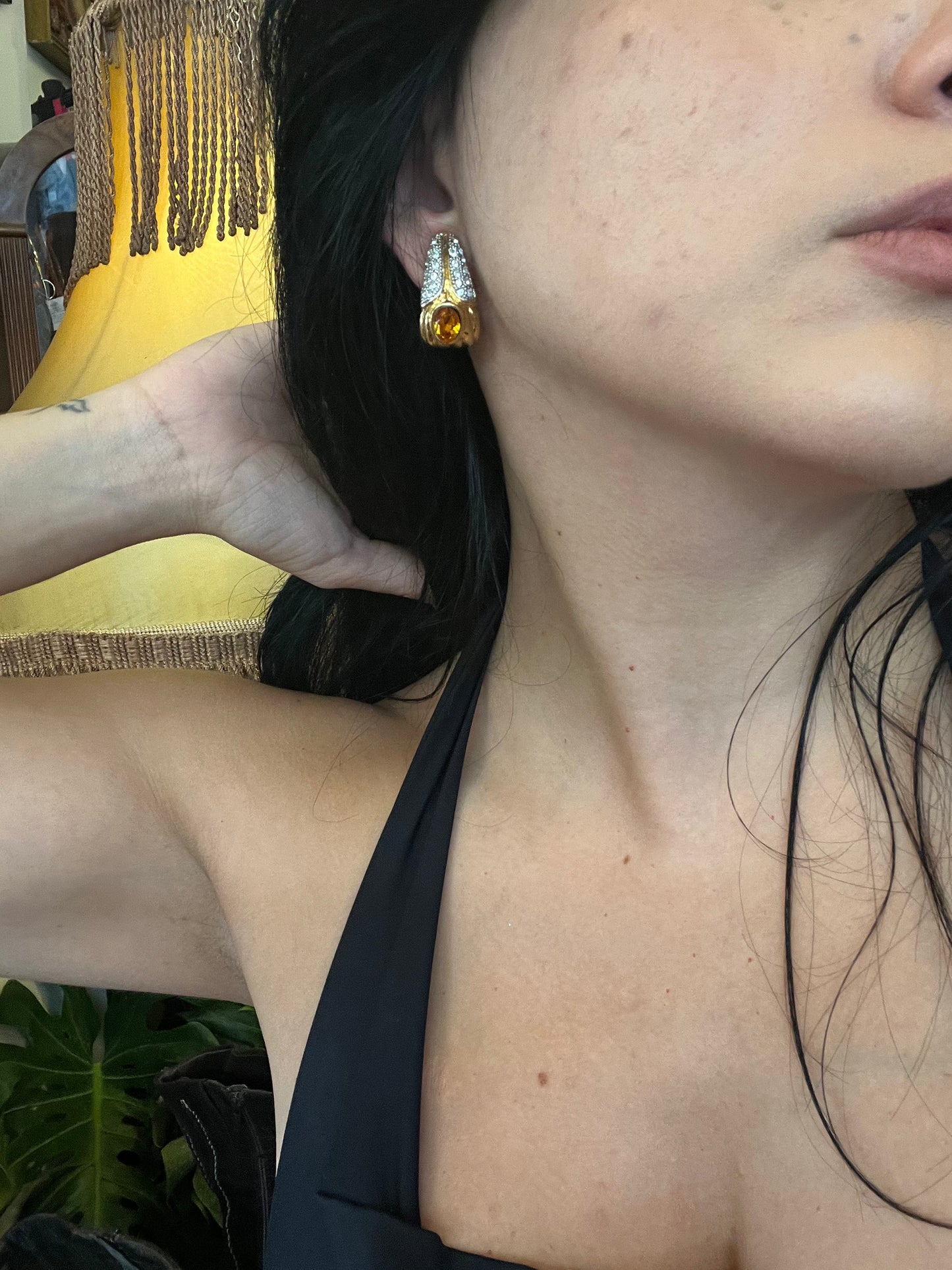 Vintage clip on earrings